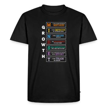 Motivation - T-shirt Premium bio Homme - noir - Devant - Nico (187cm)