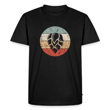 Brasseur - T-shirt Premium bio Homme - noir - Devant - Nico (187cm)