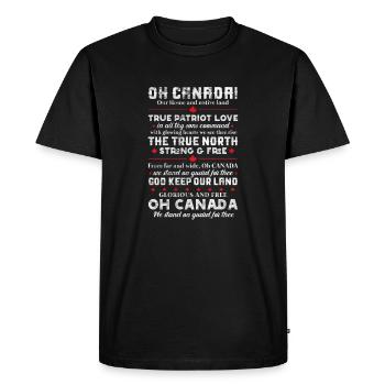 Canada Maple Leaf Flag Canada Vancouver Cadeau - T-shirt Premium bio Homme - noir - Devant - Nico (187cm)