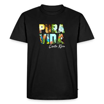 Costa Rica - T-shirt Premium bio Homme - noir - Devant - Nico (187cm)