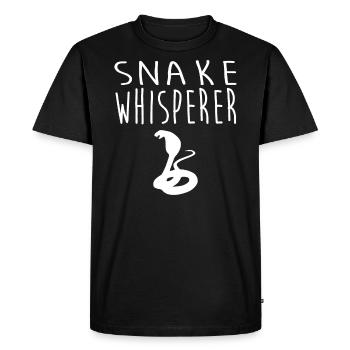 Tshirt Serpent - T-shirt Premium bio Homme - noir - Devant - Nico (187cm)