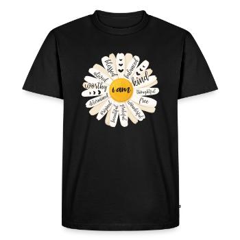 Motivation - T-shirt Premium bio Homme - noir - Devant - Nico (187cm)