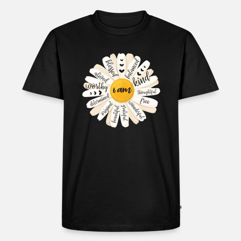 Motivation - Männer Premium Bio T-Shirt - Schwarz