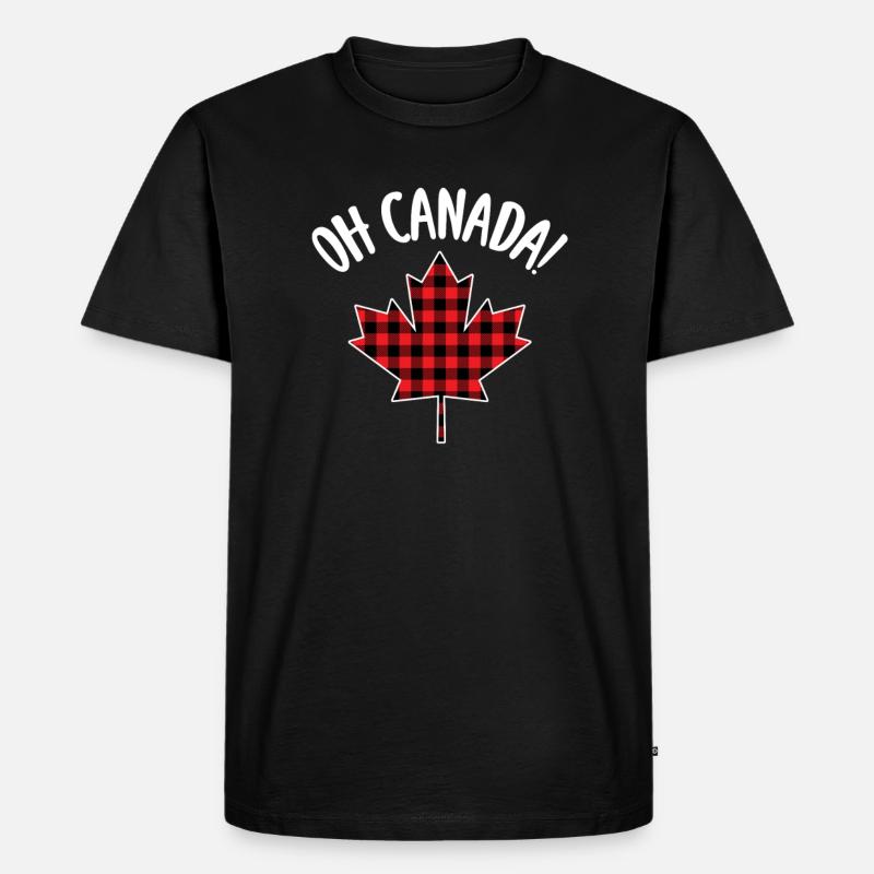 Kanada - Männer Premium Bio T-Shirt - Schwarz