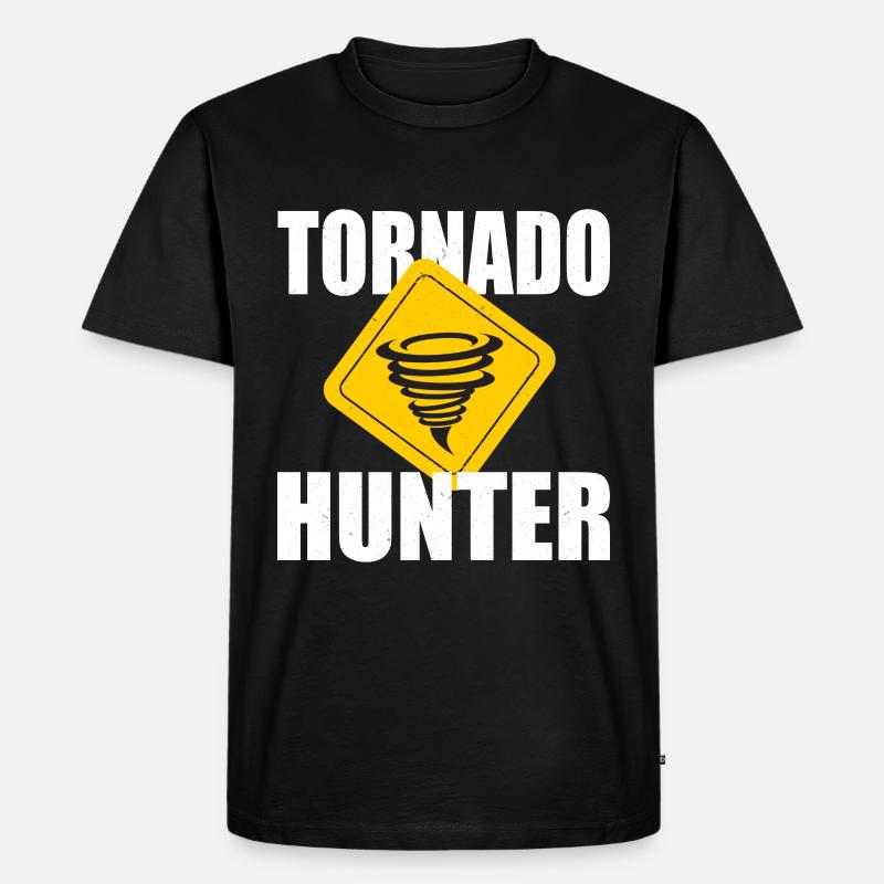 Tornado Jäger - Männer Premium Bio T-Shirt - Schwarz