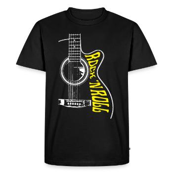GUITARE ROCK N ROLL - T-shirt Premium bio Homme - noir - Devant - Nico (187cm)