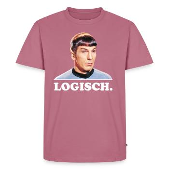 Star Trek Spock Logisch - Männer Premium Bio T-Shirt - Mauve - Vorne - Nico (187cm)