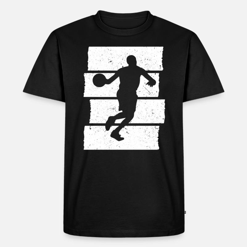 Basketteur de basket-ball Sunset - T-shirt Premium bio Homme - noir