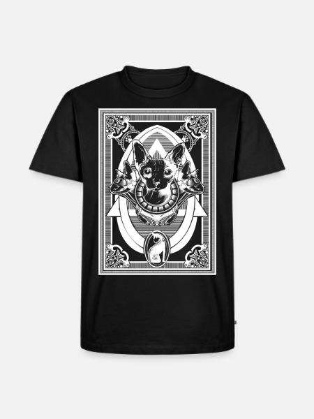Sphynx - Männer Premium Bio T-Shirt - Schwarz