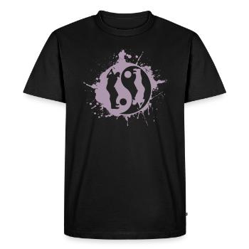 Golf Golfeur Golfing Yin Yan Symbole Japonais - T-shirt Premium bio Homme - noir - Devant - Nico (187cm)