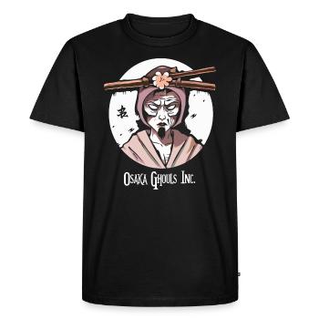 Cartoon Manga Anime Osaka Ghouls - Men's Premium Organic T-Shirt - black - Front - Nico (187cm)