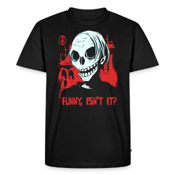 zombie médiéval effrayant drôle - T-shirt Premium bio Homme - noir - Devant - Nico (187cm)