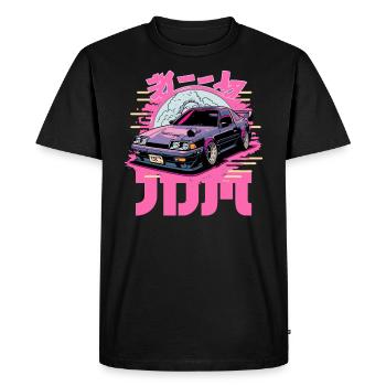 Tuning de voiture de fantaisie japonaise JDM - T-shirt Premium bio Homme - noir - Devant - Nico (187cm)