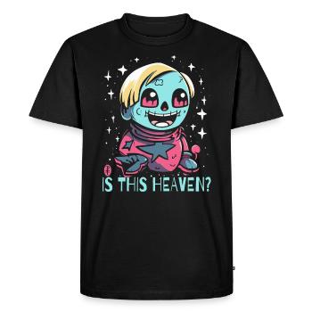 Est-ce que c’est le paradis, une poupée d’anime folle - T-shirt Premium bio Homme - noir - Devant - Nico (187cm)