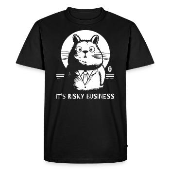 Activité dangereuse, hamsters - T-shirt Premium bio Homme - noir - Devant - Nico (187cm)