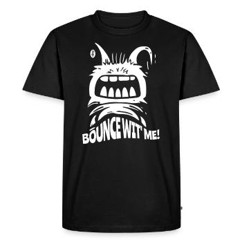 Saute avec moi, un petit monstre - T-shirt Premium bio Homme - noir - Devant - Nico (187cm)