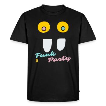 Crazy Eyes : Fête de la musique funk - T-shirt Premium bio Homme - noir - Devant - Nico (187cm)