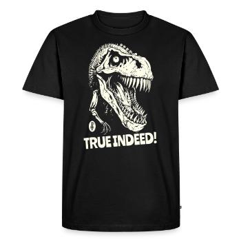 En vérité, un crâne de dinosaure - T-shirt Premium bio Homme - noir - Devant - Nico (187cm)