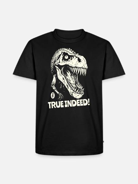 Verily, a dinosaur skull - Men's Premium Organic T-Shirt - black