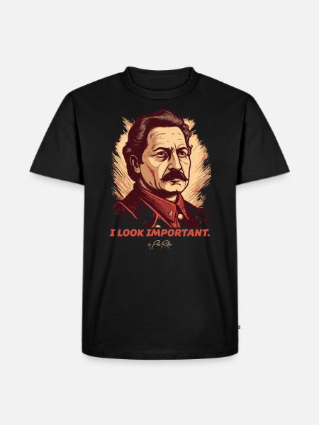 I look important - Men's Premium Organic T-Shirt - black