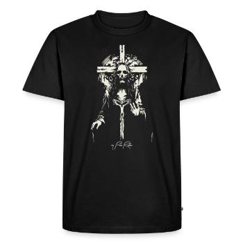 Le Saint Sauveur - T-shirt Premium bio Homme - noir - Devant - Nico (187cm)