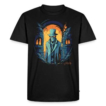 Le Détective : Film Noir Édition Donjon - T-shirt Premium bio Homme - noir - Devant - Nico (187cm)