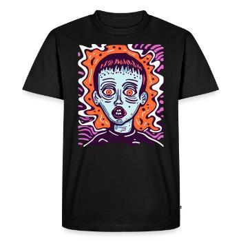 L’art de la terreur avec ce visage - T-shirt Premium bio Homme - noir - Devant - Nico (187cm)