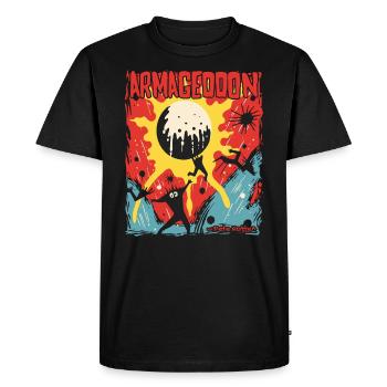 Armageddon de dessin animé - T-shirt Premium bio Homme - noir - Devant - Nico (187cm)