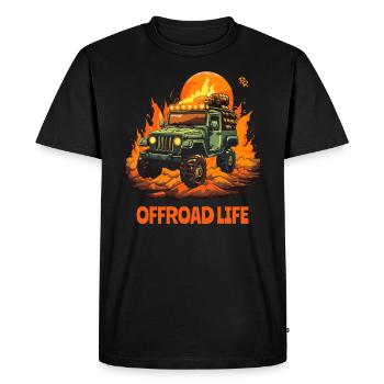 Vie tout-terrain : 4x4 sans roues - T-shirt Premium bio Homme - noir - Devant - Nico (187cm)