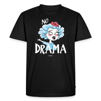 Reine sans drame - T-shirt Premium bio Homme - noir - Devant - Nico (187cm)