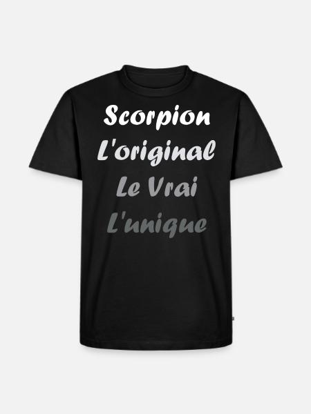 scorpion - T-shirt Premium bio Homme - noir