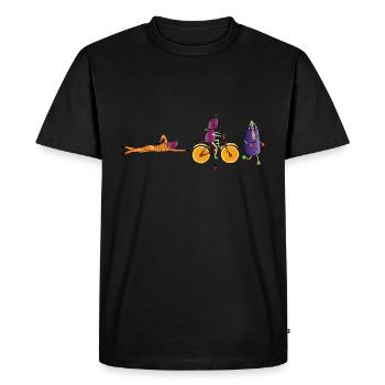 Triathlon - T-shirt Premium bio Homme - noir - Devant - Nico (187cm)