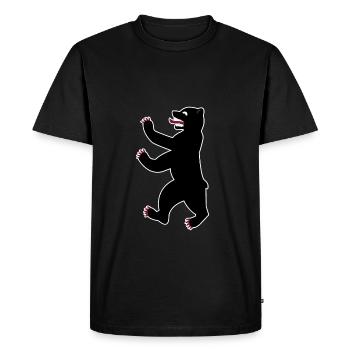 Berlin bear capital Germany gift - Men's Premium Organic T-Shirt - black - Front - Nico (187cm)