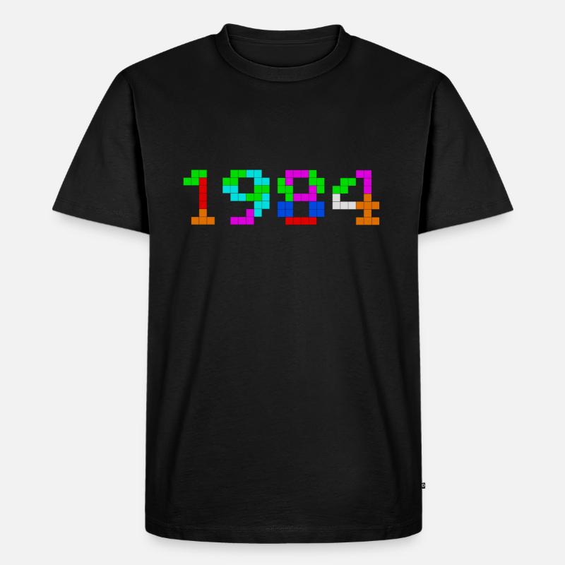 1984 - Männer Premium Bio T-Shirt - Schwarz