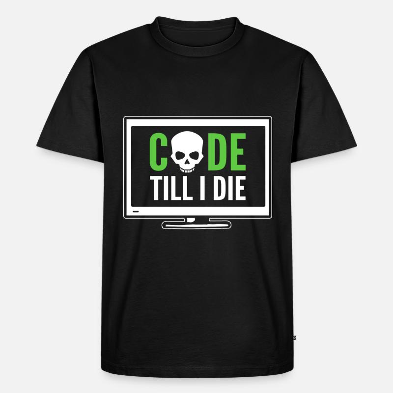Computerprogrammierer Computerspezialist - Männer Premium Bio T-Shirt - Schwarz