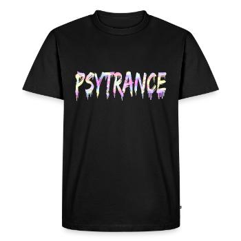 Psytrance Goa Trance - Men's Premium Organic T-Shirt - black - Front - Nico (187cm)