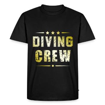 Diving Crew - Men's Premium Organic T-Shirt - black - Front - Nico (187cm)