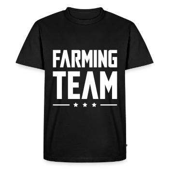 Équipe agricole - T-shirt Premium bio Homme - noir - Devant - Nico (187cm)