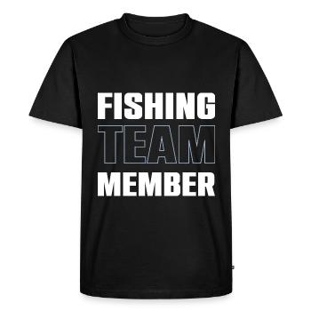 Équipe de pêche - T-shirt Premium bio Homme - noir - Devant - Nico (187cm)