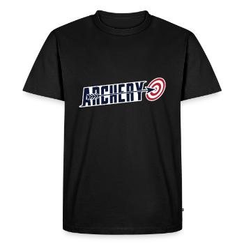 Archery - Men's Premium Organic T-Shirt - black - Front - Nico (187cm)