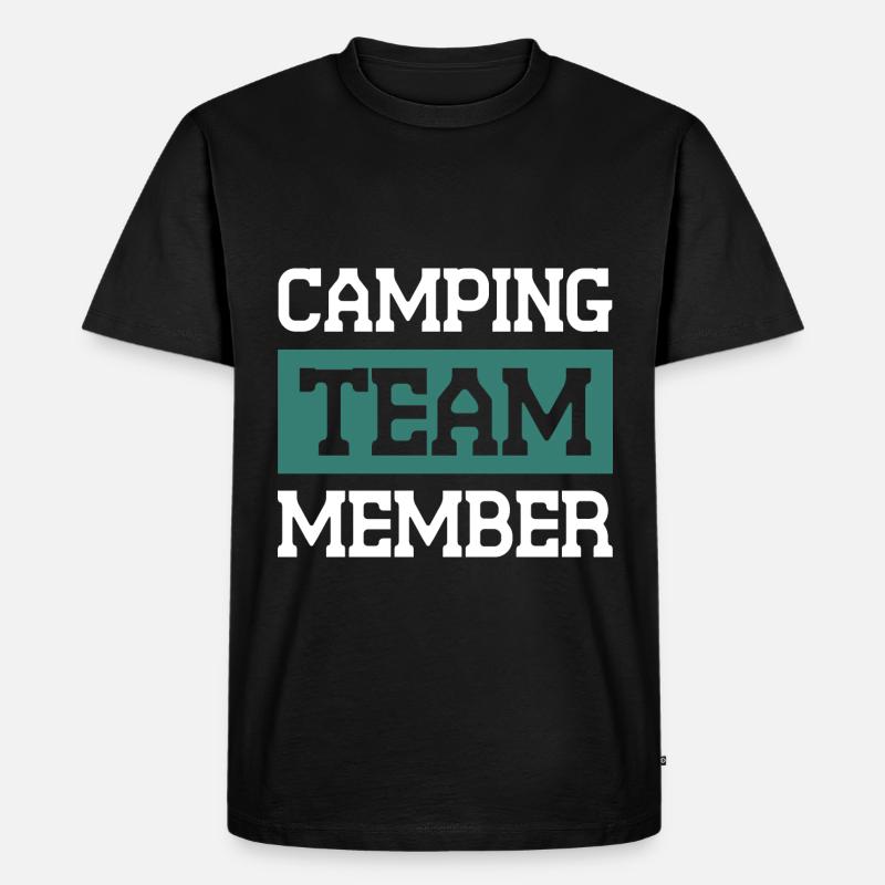Équipe de camping - T-shirt Premium bio Homme - noir