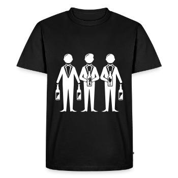 Bachelor Party Crew Bachelor Party - Men's Premium Organic T-Shirt - black - Front - Nico (187cm)