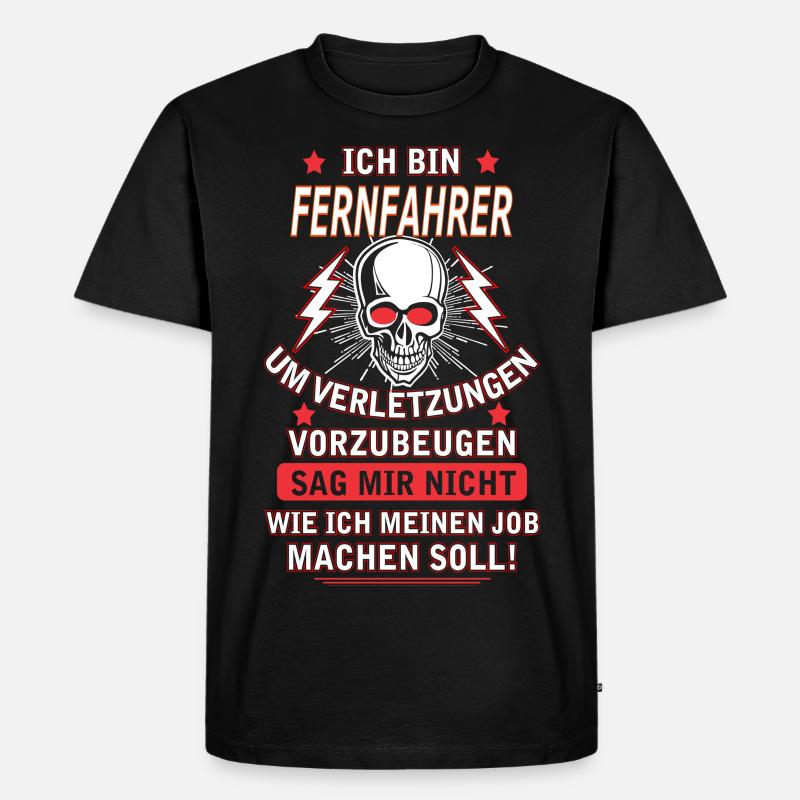 FERNFAHRER - Männer Premium Bio T-Shirt - Schwarz