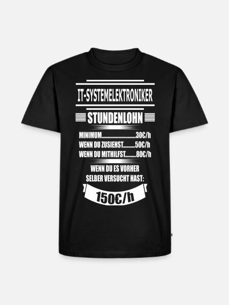 IT-SYSTEMELEKTRONIKER - Männer Premium Bio T-Shirt - Schwarz
