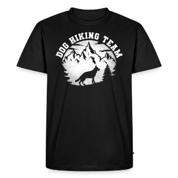 Dog Hiking Team Dogs Hiking Team Hikers Gassi - Men's Premium Organic T-Shirt - black - Front - Nico (187cm)