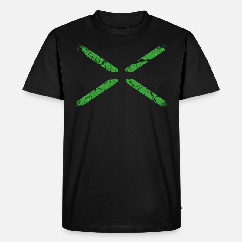 Minimal X - Männer Premium Bio T-Shirt - Schwarz