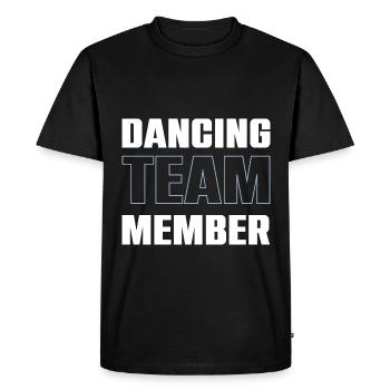 Dancing Team - Men's Premium Organic T-Shirt - black - Front - Nico (187cm)