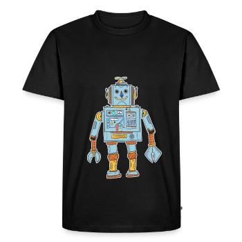 Robot T-Shirt Kids - T-shirt Premium bio Homme - noir - Devant - Nico (187cm)