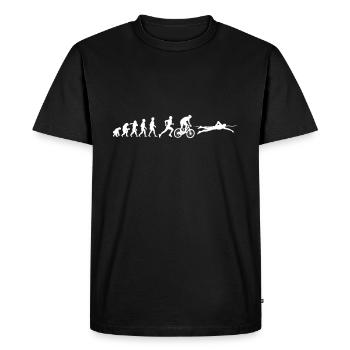 Triathlon - Men's Premium Organic T-Shirt - black - Front - Nico (187cm)