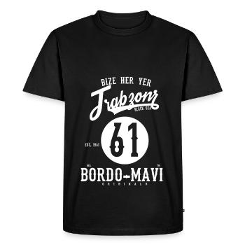 61 TRABZON - T-shirt Premium bio Homme - noir - Devant - Nico (187cm)